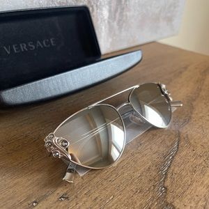 Authentic Versace Winged Mirror Sunglasses